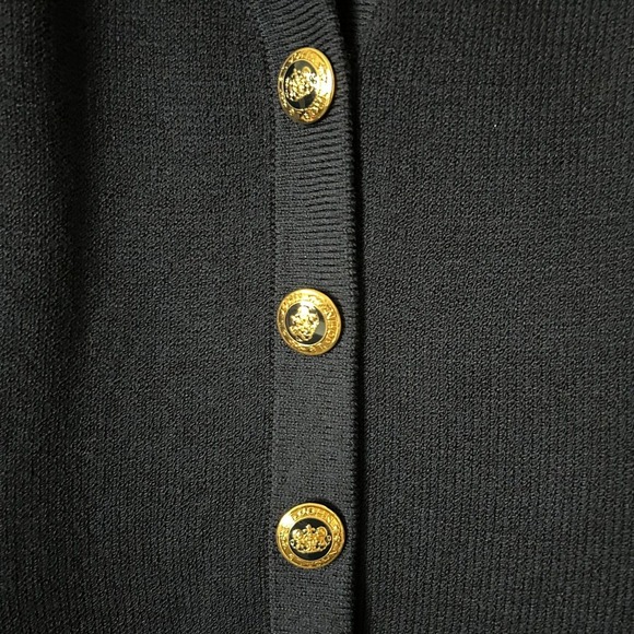 St. John Basics Santana Knit Short Sleeve Blazer Jacket in Navy Size Small - Picture 3 of 4